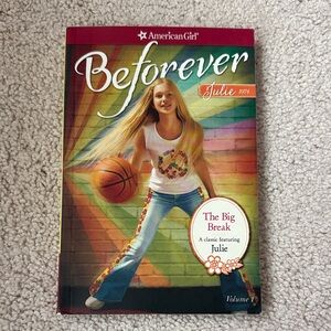 American Girl Beforever Julie Book - Rainbow Cover with White Tank & Blue Jeans